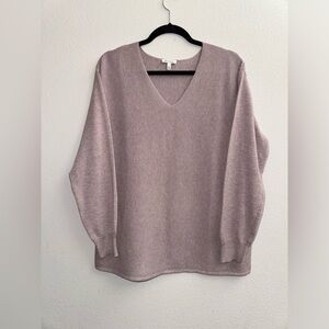 NWOT Ella Moss Ribbed, V-Neck Sweater. Large